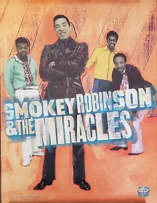 MUSIC POSTER ~ Smokey Robinson & The Miracles 1998 Motown 40th Anniversary RARE~ • $39.88