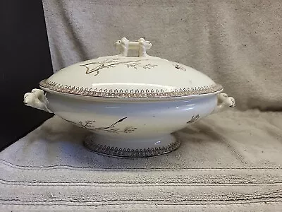 Antique T & R Boote Summer Time Style Soup Tureen Brown Transferware 1885 W/ Lid • $70