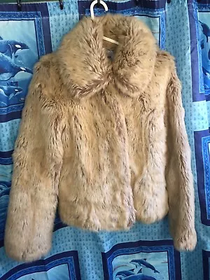 H&M Faux Fur Jacket Sz 8 • $65