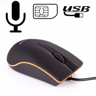 USB Mouse Monitor Voice Transmission Audio GSM SIM Card Hidden Sound Bug Device • $39.99