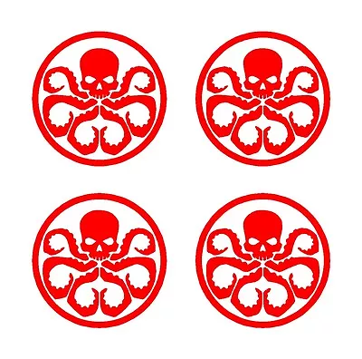 4 Hydra Logo Marvel Symbol Vinyl Decals Stickers • $5.49