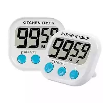 Large LCD Digital Kitchen Cooking Timer Count Down Up Clock Loud Alarm Magnetic • $5.25