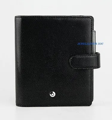 Montblanc Boheme 106788 Pocket Organizer-wallet 4cc Black-pearl Leather Italy • $225