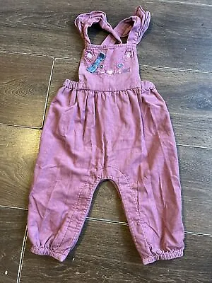 Baby Girls Monsoon Dungarees Age 9-12 Months.  • £3.50