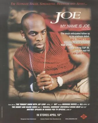 Framed Picture/advert 13x11 Joe : My Name Is Joe • £26.99