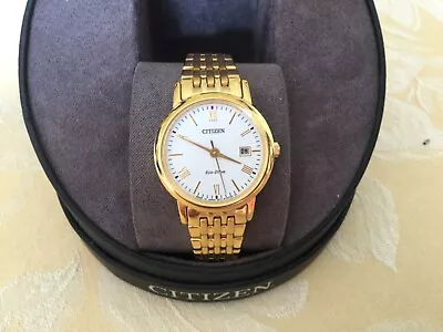 Citizen Eco-Drive Ladies Gold Watch Roman Numerals • $100