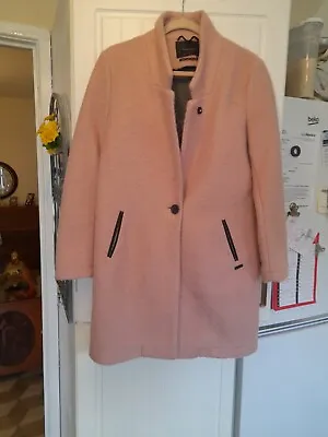 MAISON SCOTCH Coat Pale Pink Size 2 (14/16) • £10