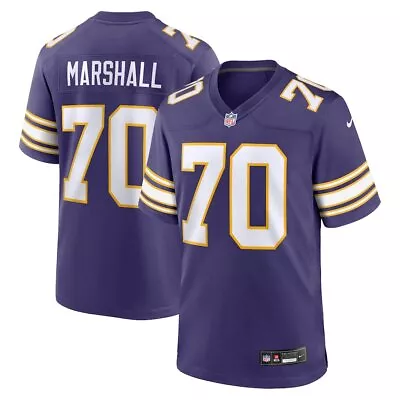 Minnesota Vikings Jim Marshall Nike Purple Classic Retired Official Game Jersey • $249.99