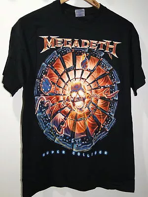 BNWOT Official MEGADETH Super Collider Tour T-Shirt Medium • £19.99