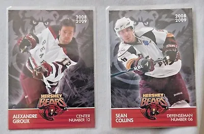 2008-09 Hershey Bears (AHL) Hockey Card Pick One • $1