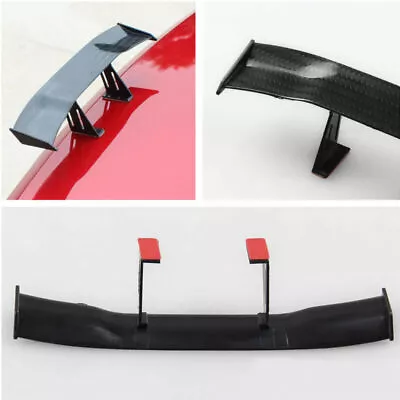 17cm Model Carbon Fiber Style Twill Tiny Mini Car Rear Wings Spoilers Decoration • $12.89