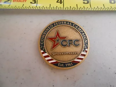 Rare 2011 Combined Federal Campaign Military Challenge Coin 50 Years Army Cfc • $8.99