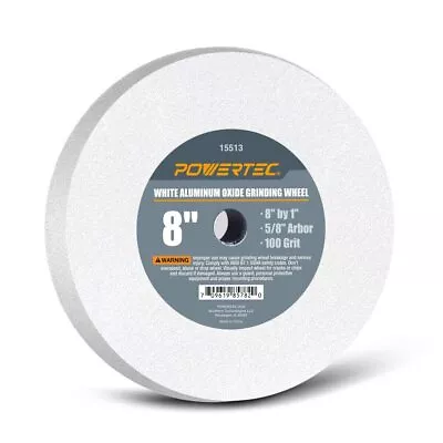 Grinding Wheel 100-Grit 8 X 1 Aluminum Oxide 5/8 In. Arbor For Bench Grinders • $23.05