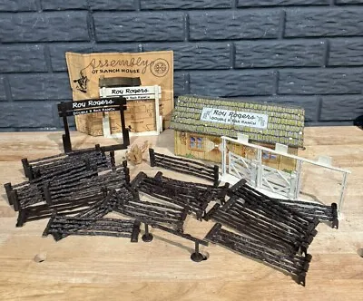 1950’s Marx Roy Rogers Double R Bar Ranch Play Set READ • $99.99