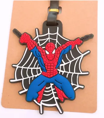 New Marvel Spider-Man PVC Travel Bags Baggage Backpack Suitcase Luggage Tags • $4.74