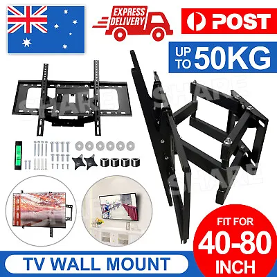 $49.95 • Buy TV Wall Mount Bracket Tilt Slim LCD LED 40 42 43 47 50 55 60 62 65 70 80 Inch