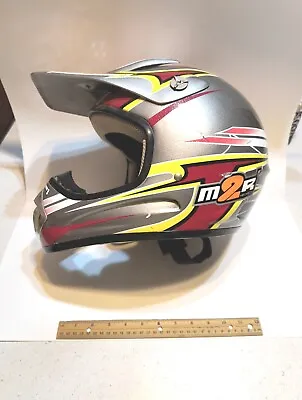 M2R OX350 Helmet Sports Motorcycle  Off Road Dirt Bike  Medium REV-X2 Motocross  • $19.99