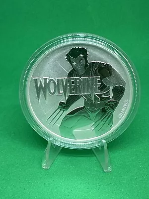 1 Oz 9999 FINE SILVER Marvel Series Wolverine - 2021 Tuvalu $1 BU Coin (Capsule) • $49.99