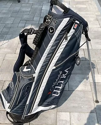 Callaway Michelob Ultra Golf Bag Navy Blue 7 Way Divider W/SOME WEAR • $129.95