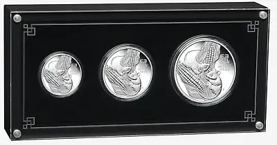 2020 LUNAR SERIES III YEAR OF THE MOUSE SILVER 3 Coins 2oz1oz1/2oz • $399.99