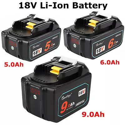 18V 5.0Ah 6.0Ah 9.0Ah Li-ion LED Battery For Makita BL1830 BL1840 BL1850 BL1860 • £43.50