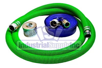 EPDM Rubber Suction Hose | 2  X 20 FT | Regular Kit | 100 FT Blue Discharge | FS • $228.40