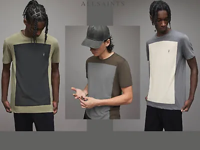 All Saints Lobke T Shirt Designer Short Sleeve Crew Neck Cotton Top Allsaints • £19.99