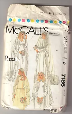 £9.75 • Buy McCall's Bridal Veils And Head Pieces Sewing Pattern  7186