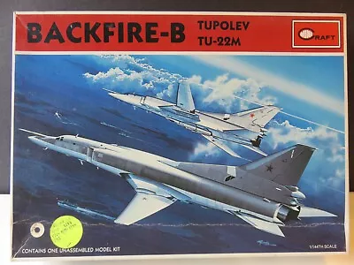 Minicraft Backfire-B Tupolev TU-22M 1/144 Scale Model Airplane Kit [NIB] Opened • $12.95