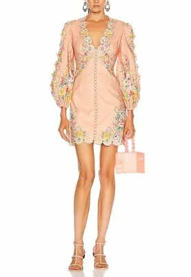 Divine Zimmermann Zinnia Scallop Mini Dress Size 0 • $550