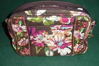 VERA BRADLEY Purse MINI CHAIN BAG ~ $42 NWOT ENGLISH ROSE Brown Floral Crossbody • $19.95