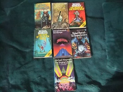 Vintage Science Fiction/Fantasy Paperback Books By Michael Moorcock. • £6