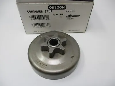Genuine Oregon 27958 3/8  Low Profile Pitch 6-Tooth Consumer Spur Sprocket • $18.99