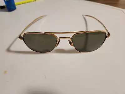 Vintage Rare Welsh Mfg. Co. Aviator 1/10 12K GF 5 1/2 Gold Filled Sunglasses • $56