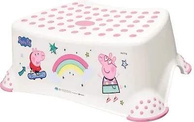 £8.99 • Buy Peppa Pig Toddler Toilet Training Non Slip Secure Up Step Stool - White & Pink