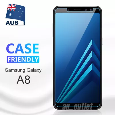 For Samsung Galaxy A8 2018 2x 9H Tempered Glass Film Guard Screen Protector • $3.95