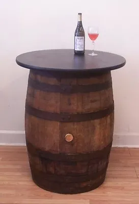 Whiskey Barrel Table-30 TableTop--Wine Tasting-Bistro-Bar-Pub-Home-FREE SHIPPING • $495