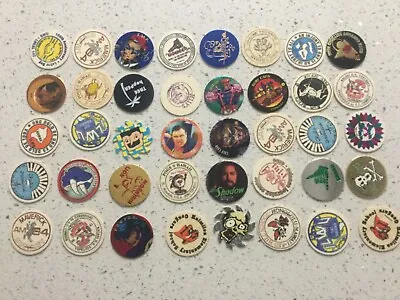 Rare POGs Milk Caps Vintage 1990s Assorted Lot  40  power Rangers Hawaii • $9.99