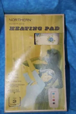 Vintage Northern Automatic Floral  Heating Pad ~Model #  2 Ho117~ 3 Settings • $20