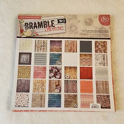 My Mind's Eye 12x12 Bramble Rose No. 2 Paper Pads Scrapbook Paper Used READ • $10