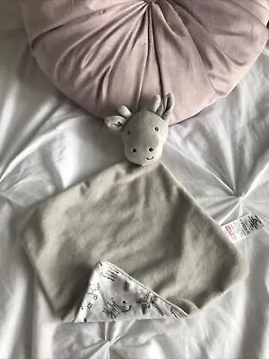 MATALAN GREY COW SOFT TOY BEAR BABY COMFORTER BLANKIE PRINT Giraffe Blanket • £10