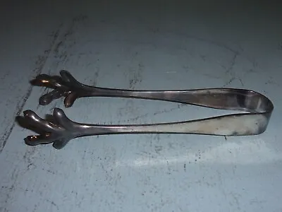 Vintage Reed & Barton Silverplate Bird Claw Tongs Kitchen Serving Utensil • $10