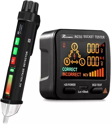 £24.99 • Buy Reenwee Non-Contact Voltage Tester & RCD Socket Tester AC Voltage Detector