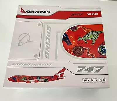 JC Wings Diecast 1/200 Qantas Boeing 747-400 VH-OJB 'Wunala Dreaming' Livery • $258.41