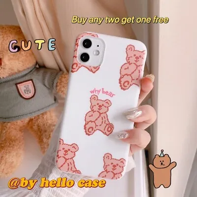 $9.35 • Buy Cute CartoonIce White Bear Case Cover For IPhone 11 12 Pro Max Plus X XS 7se