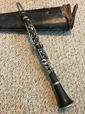 Antique Henry Pourcelle Eb Albert System Clarinet W/Case And Mouthpiece • $100