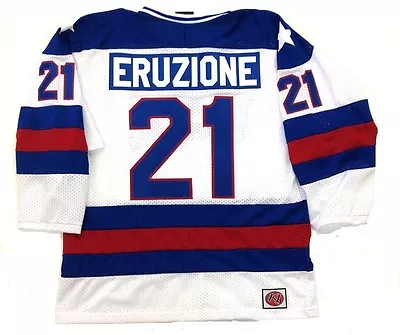 Mike Eruzione Team Usa Hockey White Jersey 1980 Gold Medal  Miracle On Ice  • $123.99