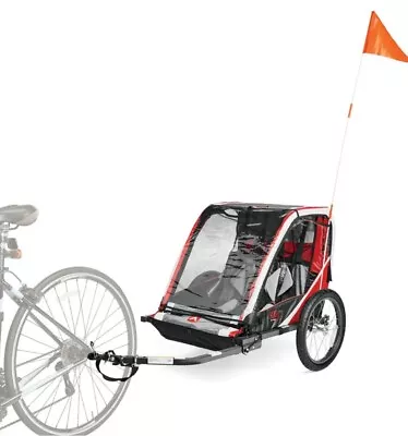 Allen Sports 2-Child Deluxe Child Bike Trailer And Stroller - Red NEW Model T2 • $150