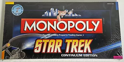 Sealed Nib 2009 Monopoly Star Trek Continuum Edition Board Game Hasbro • $49.99