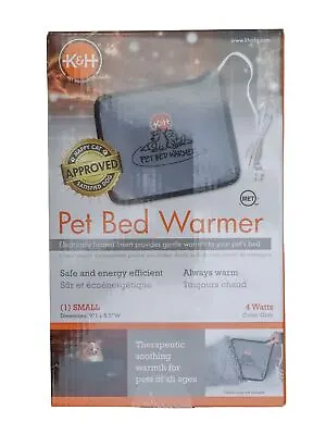 K&H PET PRODUCTS Pet Bed Warmer Gray Small 8.5 X 9 Inches • $26.99